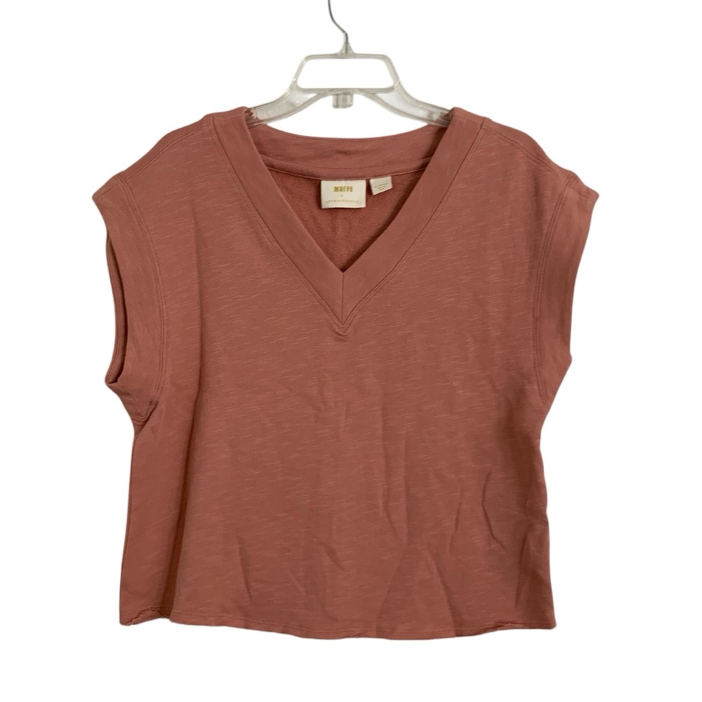 Maeve by Anthropologie Vest Top Sleeveless V Neck size XS Oversized Sleeveless